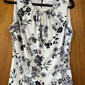 Calvin Klein Floral Work Tank Top size L